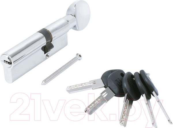 Изображение товара Цилиндровый механизм замка Аллюр HD FG 90-5К CP 35Gx55 (хром)