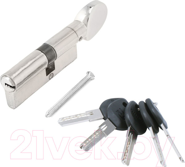 Изображение товара Цилиндровый механизм замка Аллюр HD FG 80-5К CP 45x35G (хром)