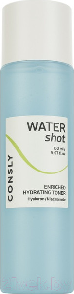 Изображение товара Тонер для лица Consly Water Shot Enriched Hydrating Hyaluronic and Niacinamide (150мл)