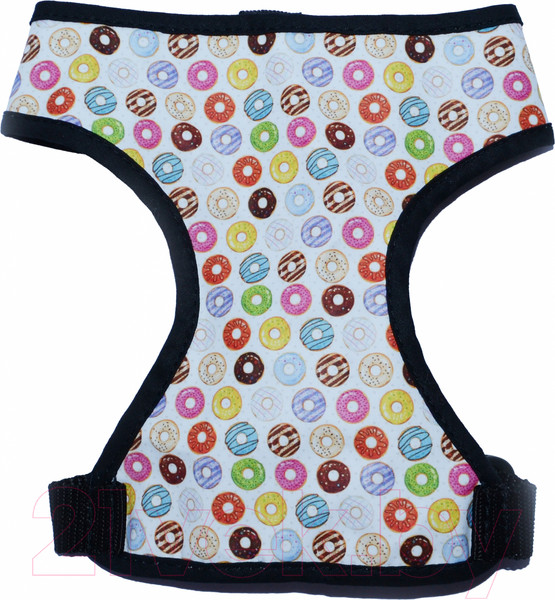 Изображение товара Шлея-жилетка для животных Омегафарм OMF2851 (M, пончики)