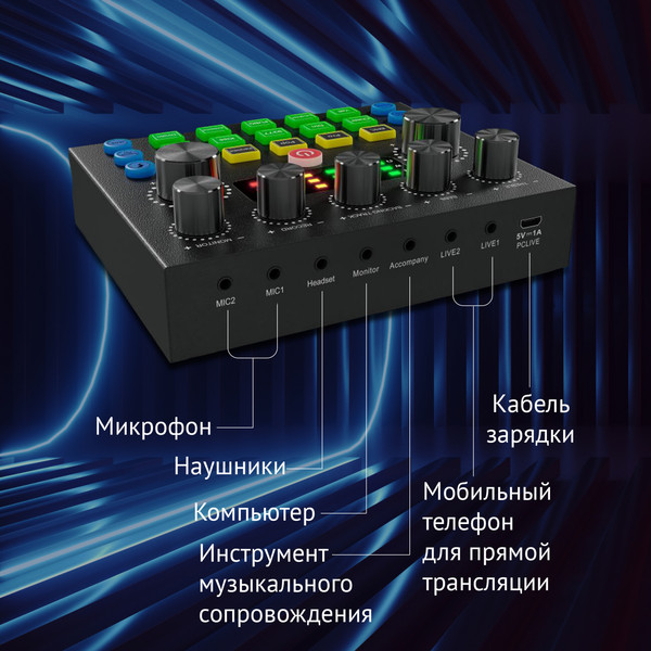 Изображение товара Микрофон Оклик SM-600G  (черный)