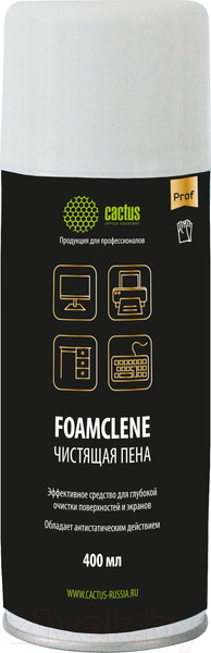 Изображение товара Средство для чистки электроники Cactus Пена Foamclene CS-FC400 (400мл)