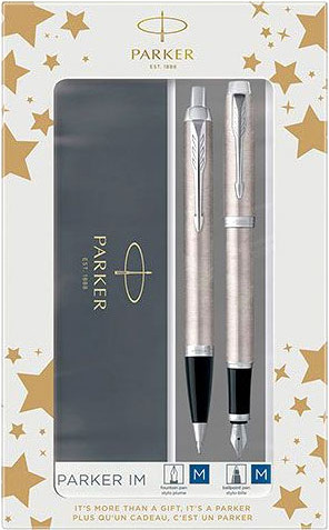 Изображение товара Набор ручек имиджевых Parker IM Core FK221 Stainless Steel CT M 2183058