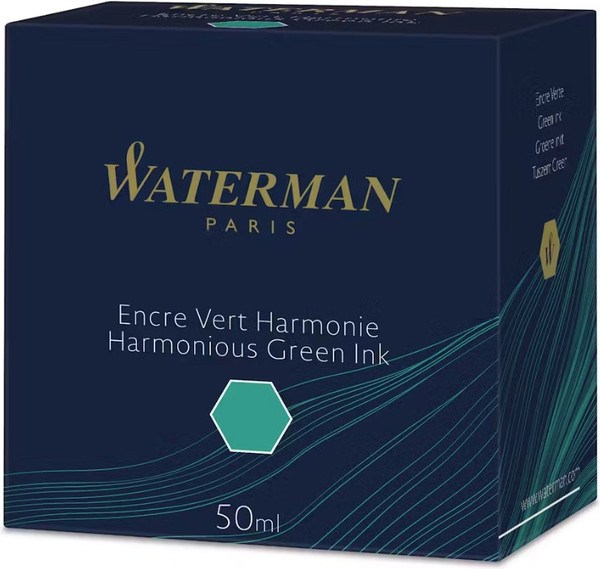 Изображение товара Чернила для перьевой ручки Waterman Harmonious / S0110770 (50мл, зеленый)