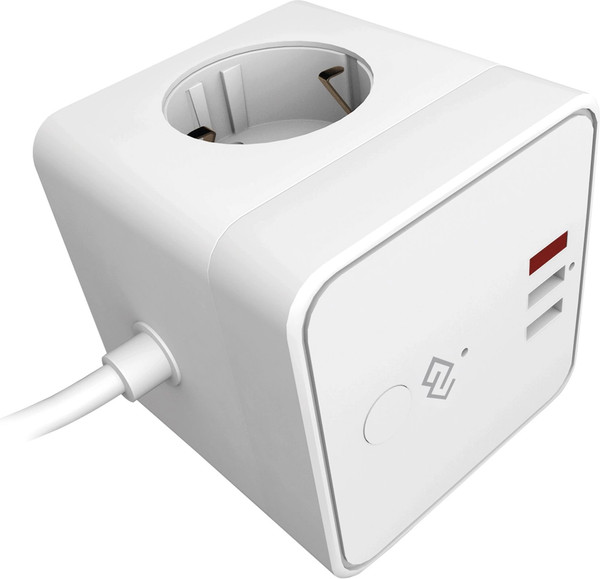 Изображение товара Сетевой фильтр Digma DiPlug Cube 1 EU Wi-Fi / DPC13S (белый)