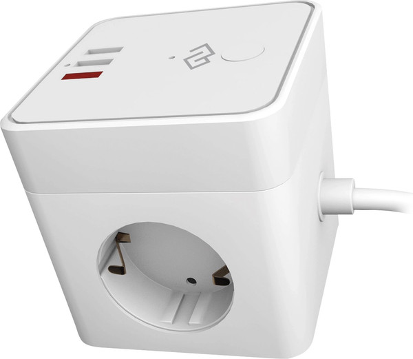Изображение товара Сетевой фильтр Digma DiPlug Cube 1 EU Wi-Fi / DPC13S (белый)