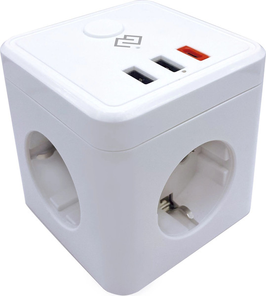 Изображение товара Сетевой фильтр Digma DiPlug Cube 1 EU Wi-Fi / DPC13S (белый)