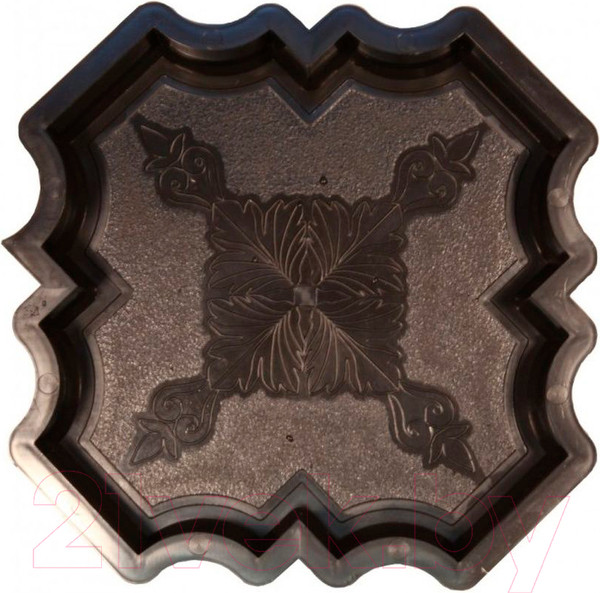 Изображение товара Форма для садовой плитки Стандартпарк Клевер краковский шагрень большой Ф11022