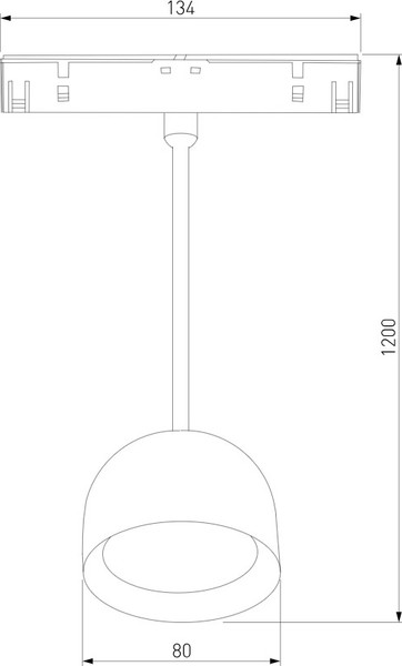 Изображение товара Трековый светильник Elektrostandard Slim Magnetic Uno 85126/01 8W 4000K (белый)
