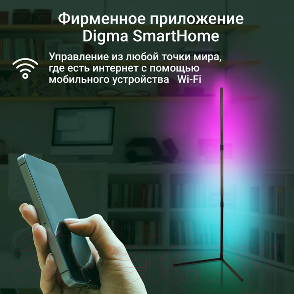 Изображение товара Торшер Digma FloorLight FL11 (черный)