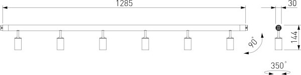 Изображение товара Трековый светильник Elektrostandard Module System 85178/01 24W 3000K (черный)