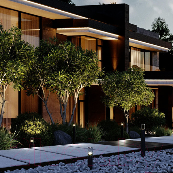 Изображение товара Светильник уличный Elektrostandard Hidden 35166/F (серый)