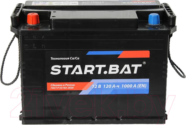 Изображение товара Автомобильный аккумулятор СтартБат 6СТ-120 VL рус / 600121024 (120 А/ч)