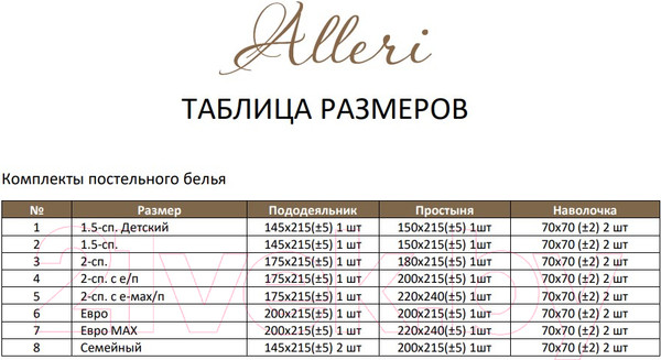 Изображение товара Комплект постельного белья Alleri Поплин Luxe семейный / П-295