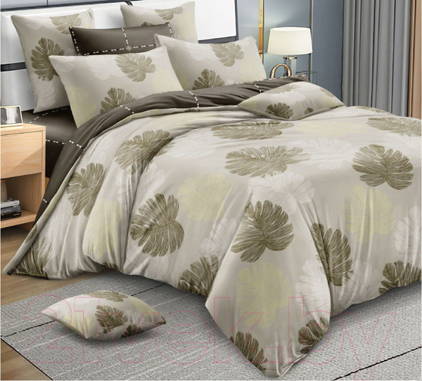 Изображение товара Комплект постельного белья Alleri Поплин Luxe евро / П-276