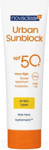 Изображение товара Крем солнцезащитный Novaclear Urban Sunblock SPF50+ для всех типов кожи (125мл)