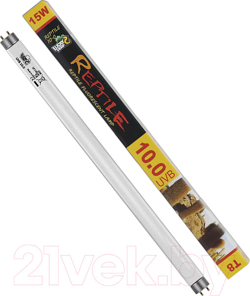 Изображение товара Лампа для террариума Lucky Herp Reptile UVB T8 Fluorescent Tube 15W UVB 10.0 / 012