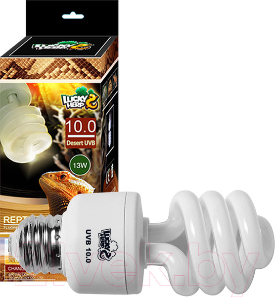 Изображение товара Лампа для террариума Lucky Herp Reptile UVB Compact Fluorescent Lamp 13W UVB 10.0 / 004