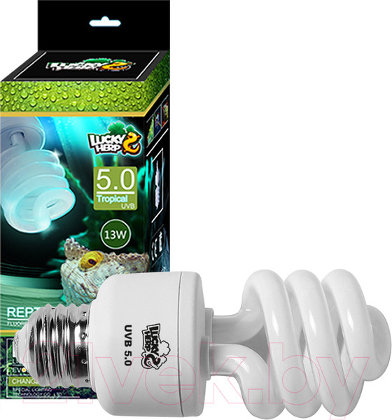 Изображение товара Лампа для террариума Lucky Herp Reptile UVB Compact Fluorescent Lamp 13W UVB 5.0 / 003