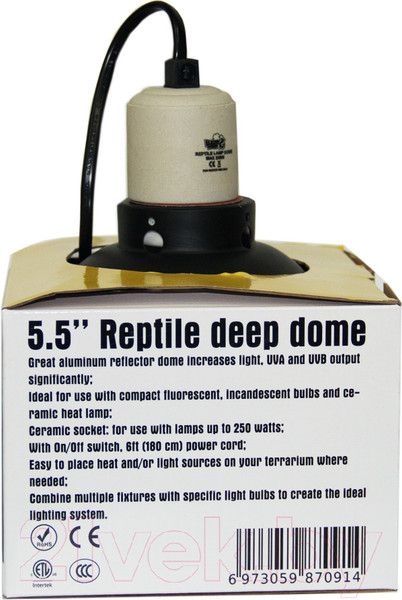 Изображение товара Светильник для террариума Lucky Herp Light Dome 5.5 Deeper Inches