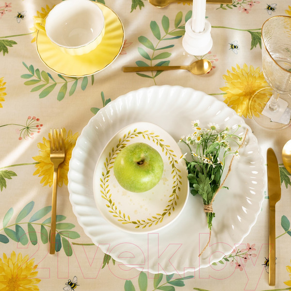 Изображение товара Скатерть Доляна Уellow flowers 145x180 / 10389109