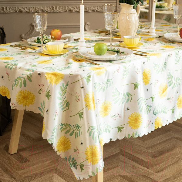Изображение товара Скатерть Доляна Уellow flowers 145x220 / 10389111