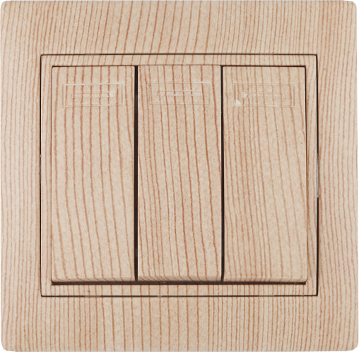 Изображение товара Выключатель INTRO Plano 1-106-11 / Б0053801 (сосна)
