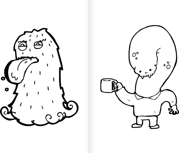 Изображение товара Раскраска АСТ Смешные монстрики и зверята, мягкая обложка (Шварценгольд Изольда)