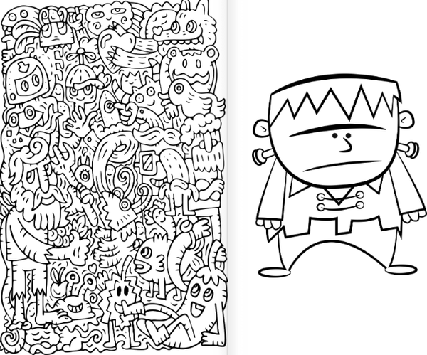 Изображение товара Раскраска АСТ Смешные монстрики и зверята, мягкая обложка (Шварценгольд Изольда)