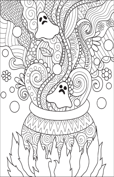 Изображение товара Раскраска-антистресс АСТ Страшные истории / 9785171623715 (Марта Мэйси)