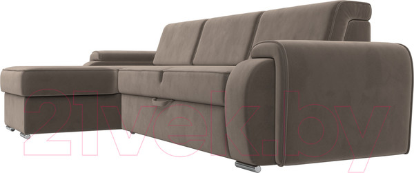 Изображение товара Диван угловой Лига Диванов Лига-025 левый / 119238L (велюр коричневый)