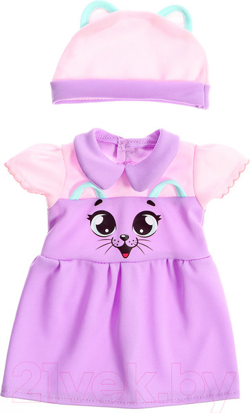 Изображение товара Набор аксессуаров для куклы Happy Valley Одежда. Киса. Платье и шапочка / 9933387