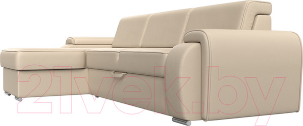 Изображение товара Диван угловой Лига Диванов Лига-025 левый / 119253L (экокожа бежевый)