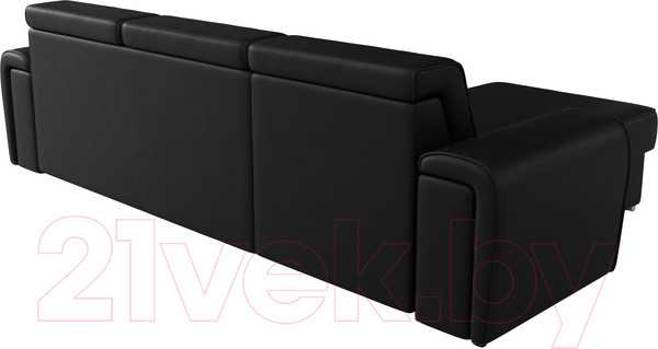 Изображение товара Диван угловой Лига Диванов Лига-025 левый / 119256L (экокожа черный)