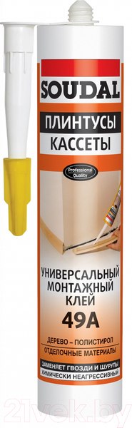 Изображение товара Клей Soudal 49А (280мл, бежевый)