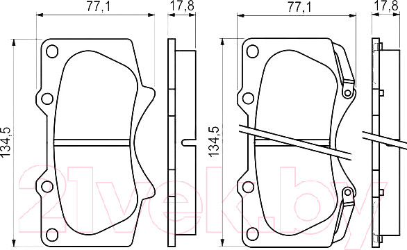 Изображение товара Тормозные колодки Bosch 0986494153