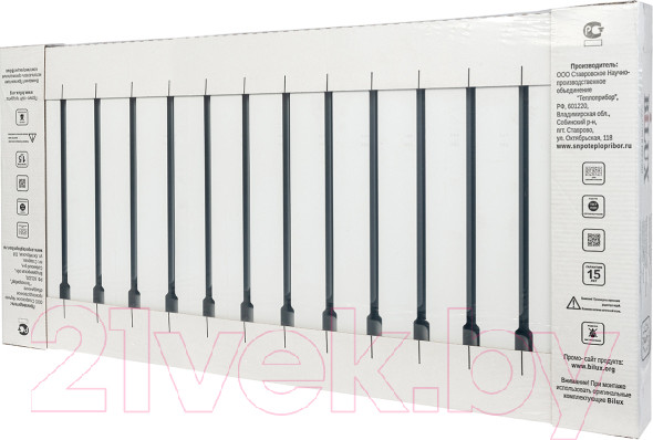 Изображение товара Радиатор биметаллический BiLux Plus R500 (15 секций)