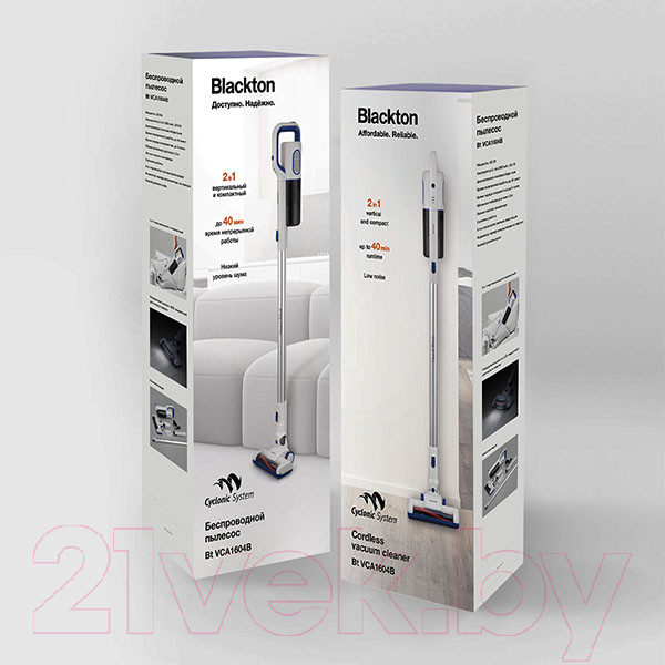 Изображение товара Вертикальный пылесос Blackton Bt VCA1604B (белый/красный)