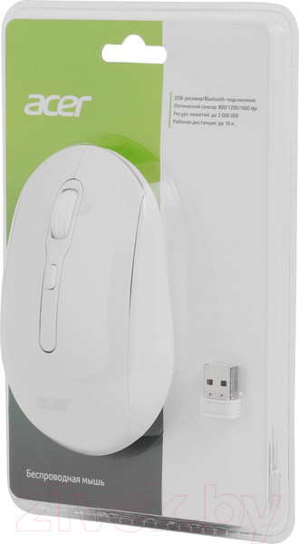 Изображение товара Мышь Acer OMR308 / ZL.MCECC.023  (белый)