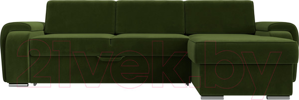 Изображение товара Диван угловой Лига Диванов Лига-025 правый / 119245 (микровельвет зеленый)