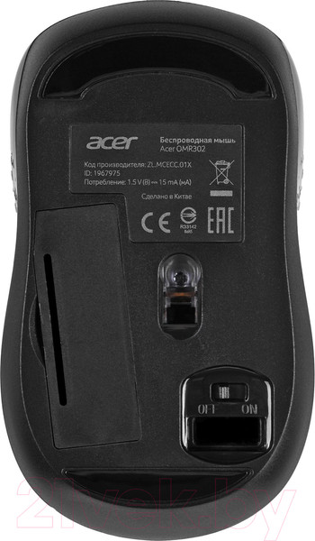Изображение товара Мышь Acer OMR302 / ZL.MCECC.01X (черный)
