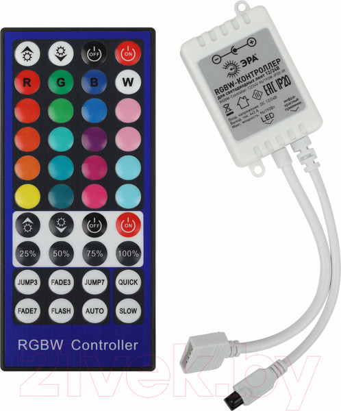 Изображение товара Контроллер для светодиодной ленты ЭРА RGBW-Controller-12/24V-96/192W / Б0061113
