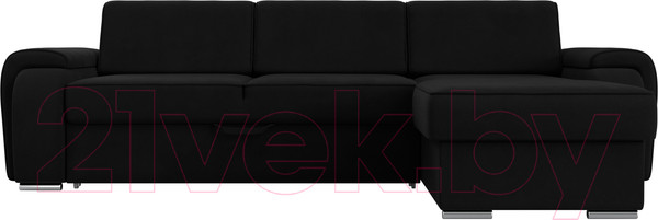 Изображение товара Диван угловой Лига Диванов Лига-025 правый / 119250 (микровельвет черный)