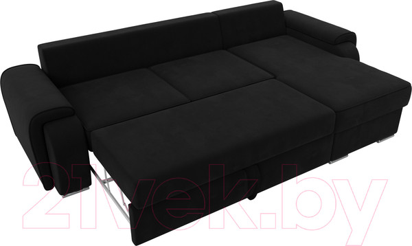Изображение товара Диван угловой Лига Диванов Лига-025 правый / 119250 (микровельвет черный)