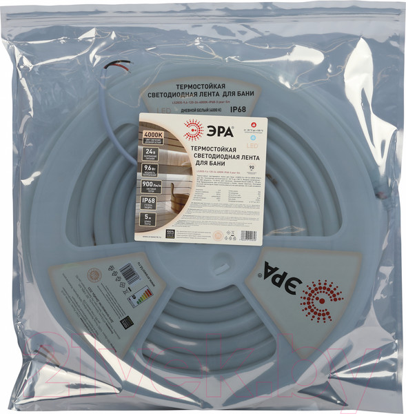 Изображение товара Светодиодная лента ЭРА LS2835-9.6-120-24-4000K-IP68-3 / Б0062326