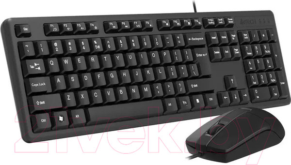Изображение товара Комплект клавиатура и мышь A4Tech KR-3330 (черный)