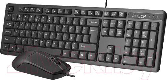 Изображение товара Комплект клавиатура и мышь A4Tech KR-3330 (черный)