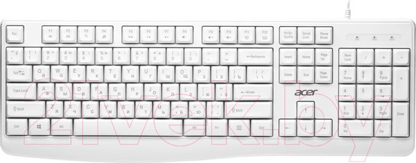 Изображение товара Клавиатура Acer OKW301 / ZL.KBDCC.01B (белый)