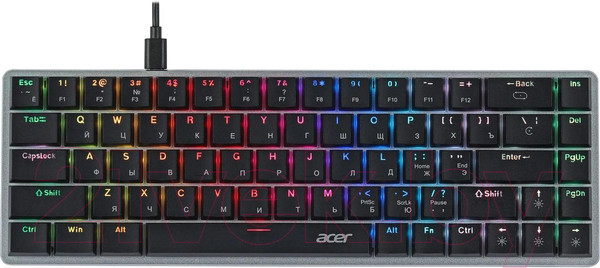 Изображение товара Клавиатура Acer OKW302 / ZL.KBDCC.01C (серебристый)