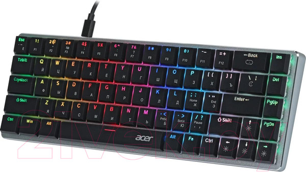 Изображение товара Клавиатура Acer OKW302 / ZL.KBDCC.01C (серебристый)